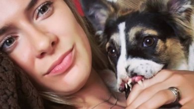 Photo of Woman Gives A Forever Home To A Dog That’s Missing A Nose And Paw